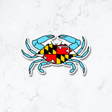 Load image into Gallery viewer, Maryland Crab Flag Sticker
