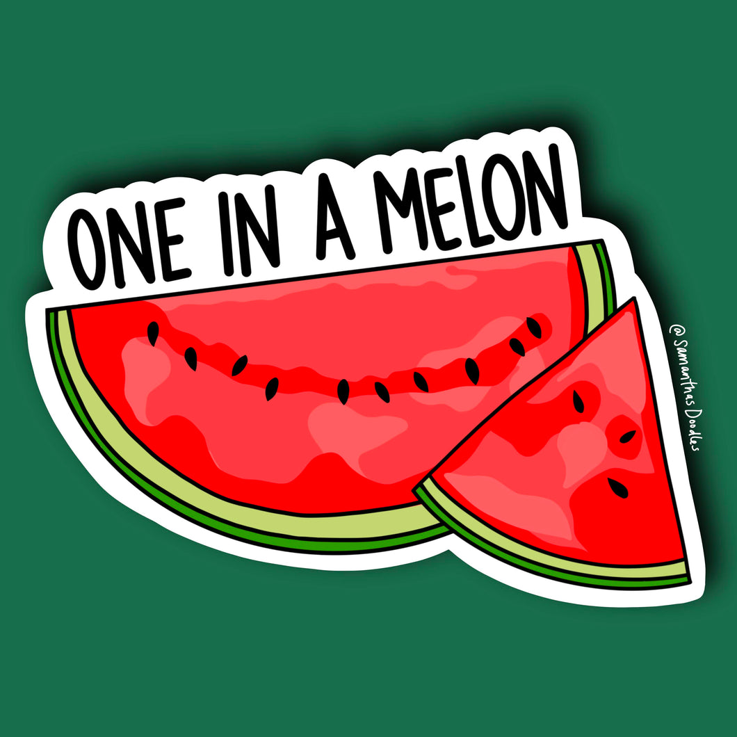 One In A Melon Sticker