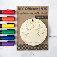 Load image into Gallery viewer, Dog Paw DIY Holiday Ornament
