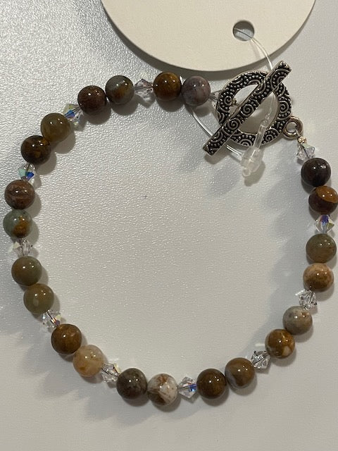 Gemstone and Crystal Bracelet