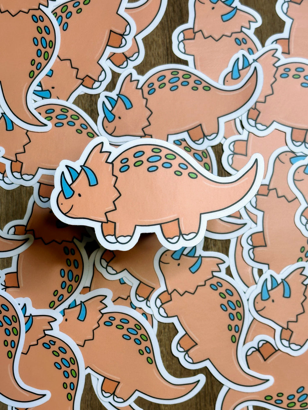 Coral Dinosaur Sticker