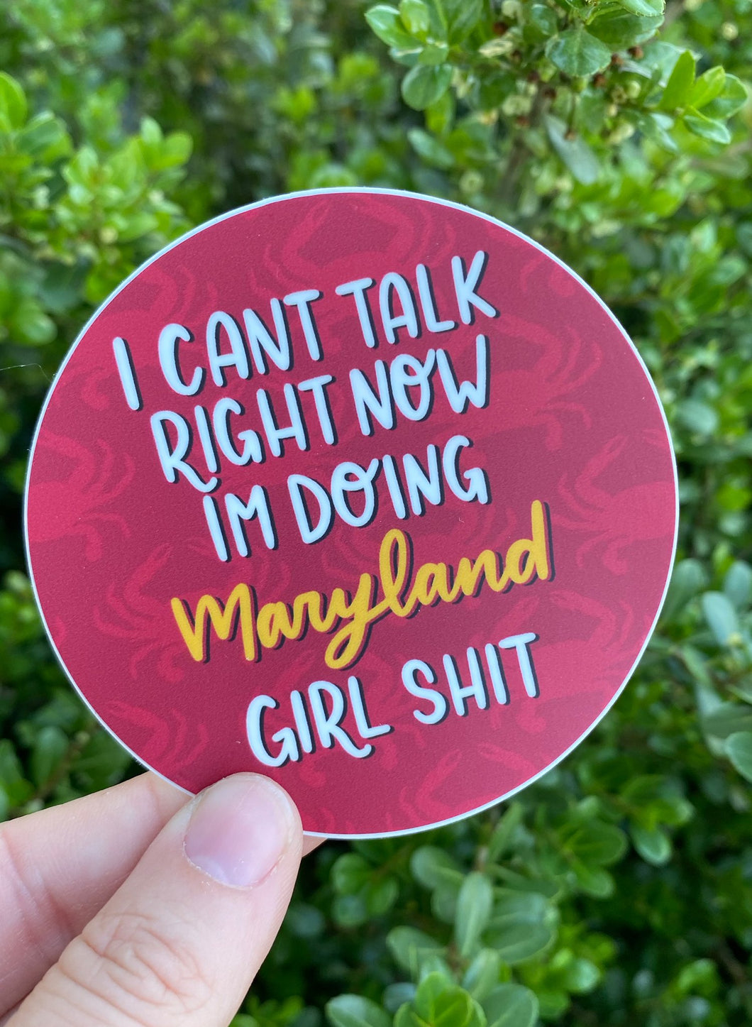 Maryland Girl Shit Sticker