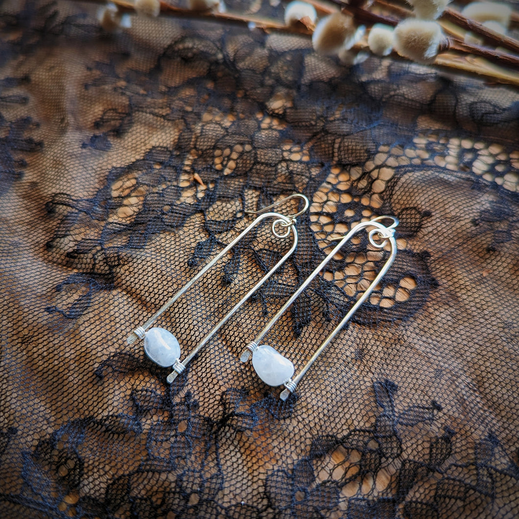 Moonstone Turn Earrings