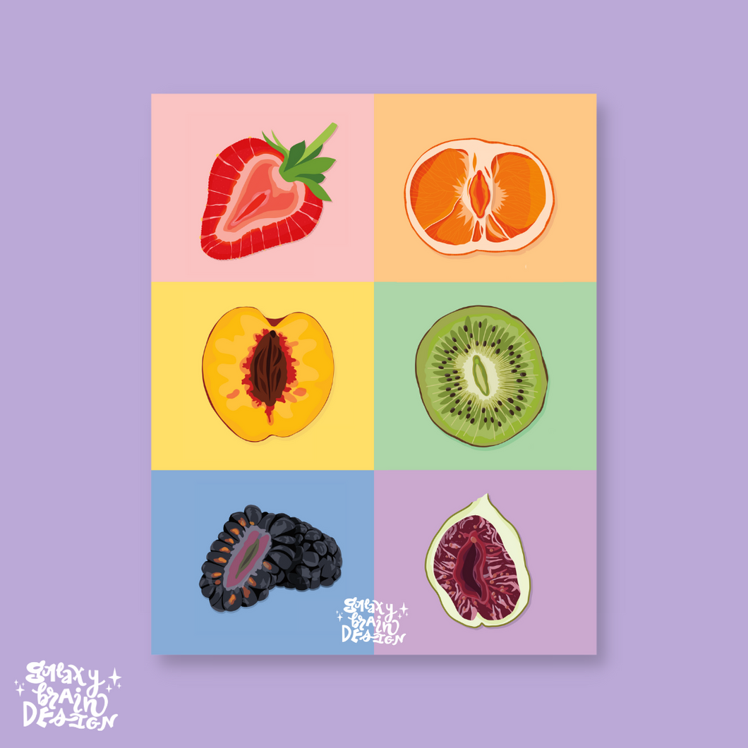 Fruit Vulva Six Print