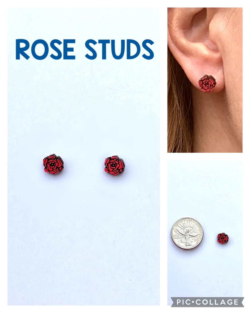 Rose Stud Earrings