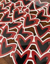 Load image into Gallery viewer, Red Heart Sunglasses Sticker
