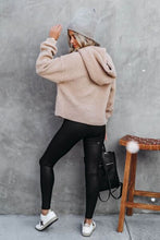 Load image into Gallery viewer, Sherpa Dropped Shoulder Long Sleeve Hoodie
