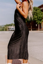 Load image into Gallery viewer, Textured Spaghetti Strap Cami Dress
