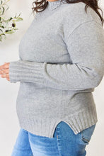 Load image into Gallery viewer, Heimish Full Size Turtleneck Long Sleeve Slit Sweater
