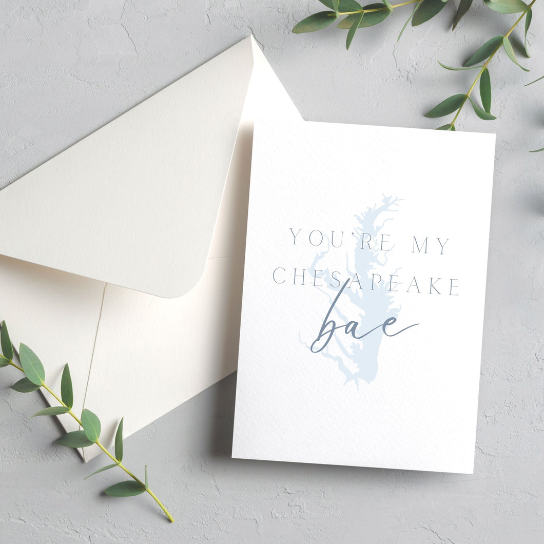 Chesapeake Bae blank greeting card
