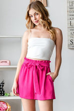 Load image into Gallery viewer, Heimish Full Size Texture High Waist Tied Shorts
