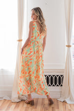 Load image into Gallery viewer, Sew In Love Printed V-Neck Sleeveless Dress
