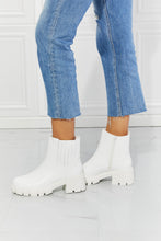 Load image into Gallery viewer, MMShoes What It Takes Lug Sole Chelsea Boots in White
