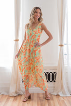 Load image into Gallery viewer, Sew In Love Printed V-Neck Sleeveless Dress
