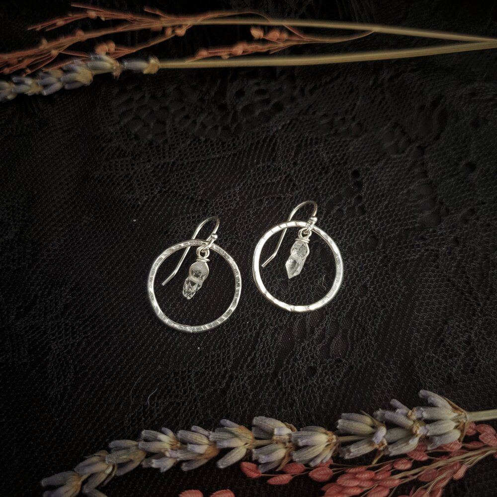 Herkimer roundabout earrings